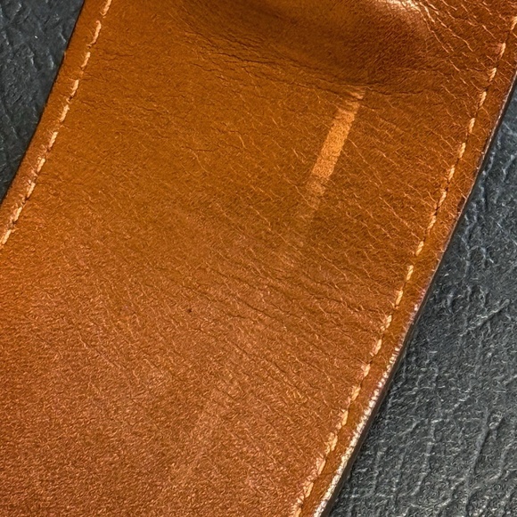 Vintage Hermès Ostrich Collier De Chien Cognac Brown Belt main image 7